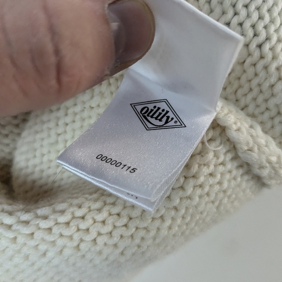 Oilily Cream and Multicolor Floral Knitted Wool Blend Cardigan - Picture 7 of 7